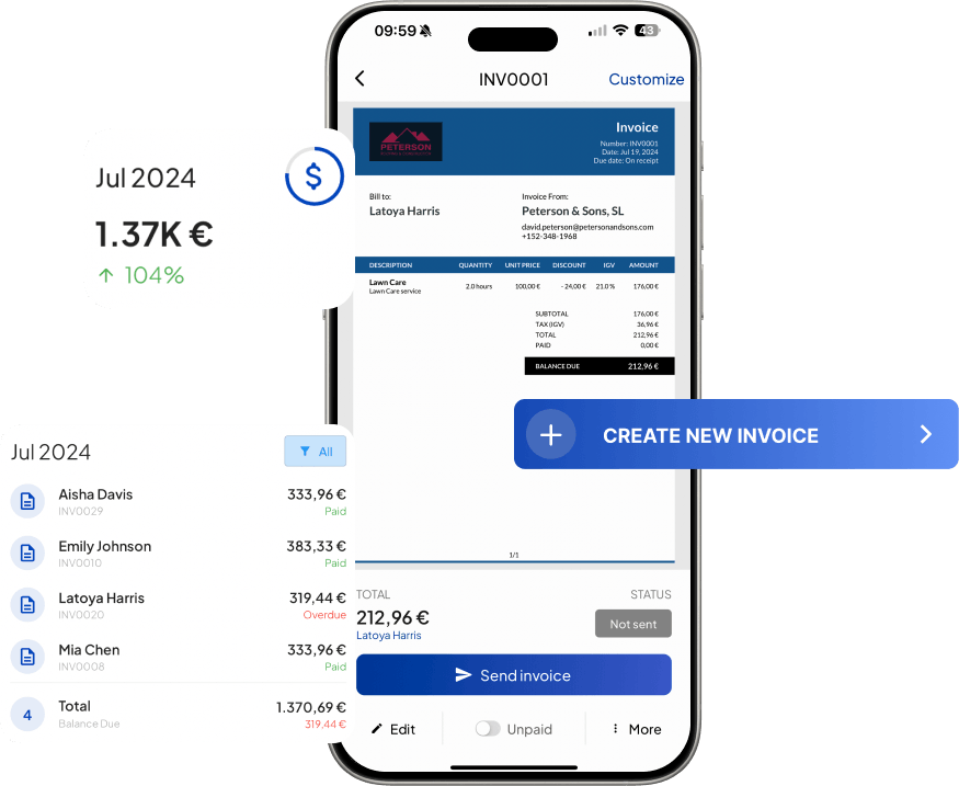 Creating a branded invoice in Invoice Fly