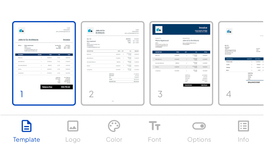 Customize your Invoices (01)