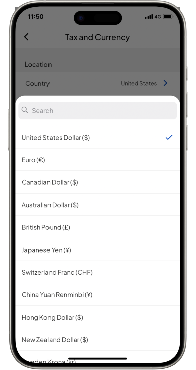 Invoice Payments - Tax & Currency