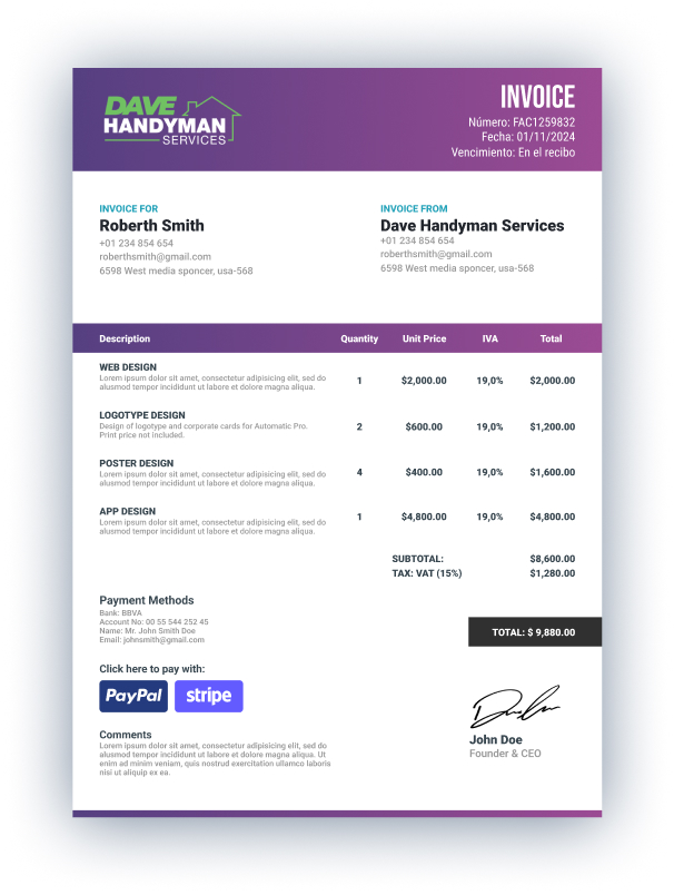 Invoice Template