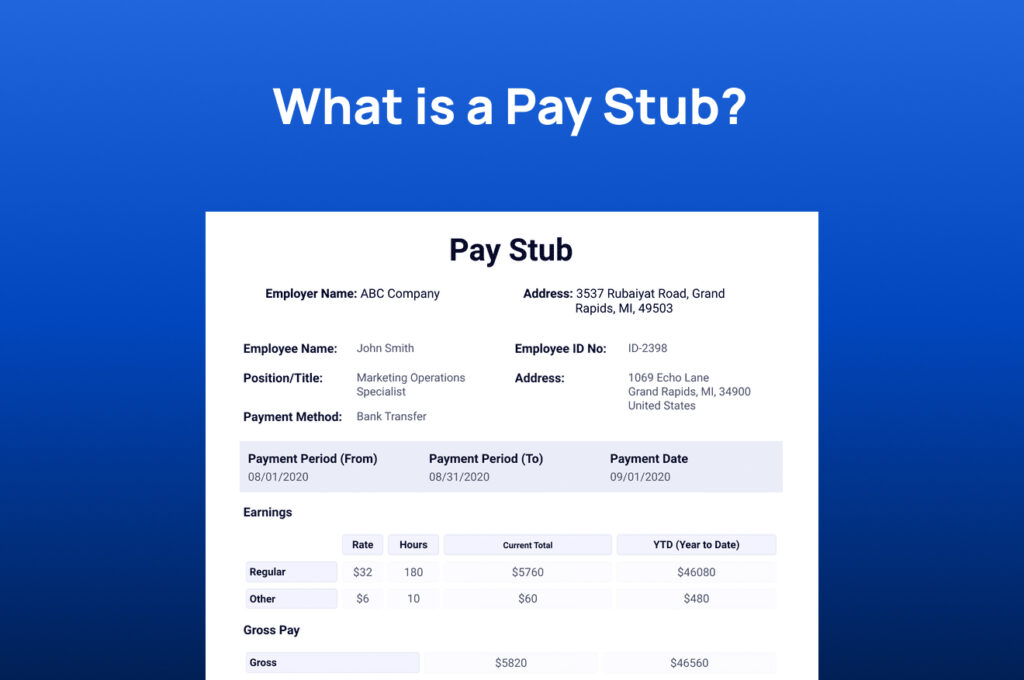 What is a Pay Stub?