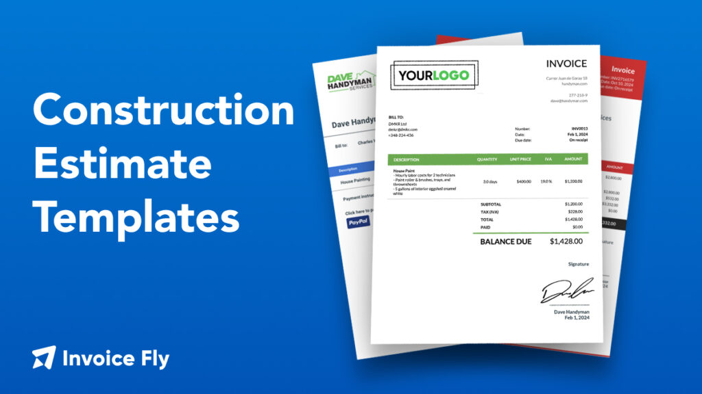 Construction Invoice Template
