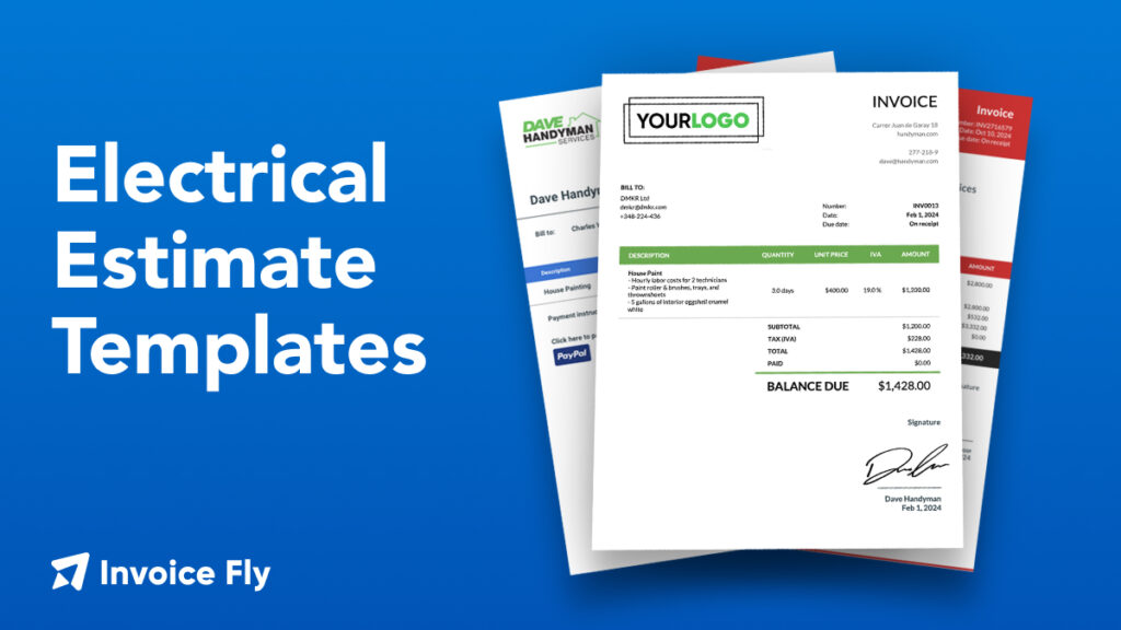 Electrical Estimate Template