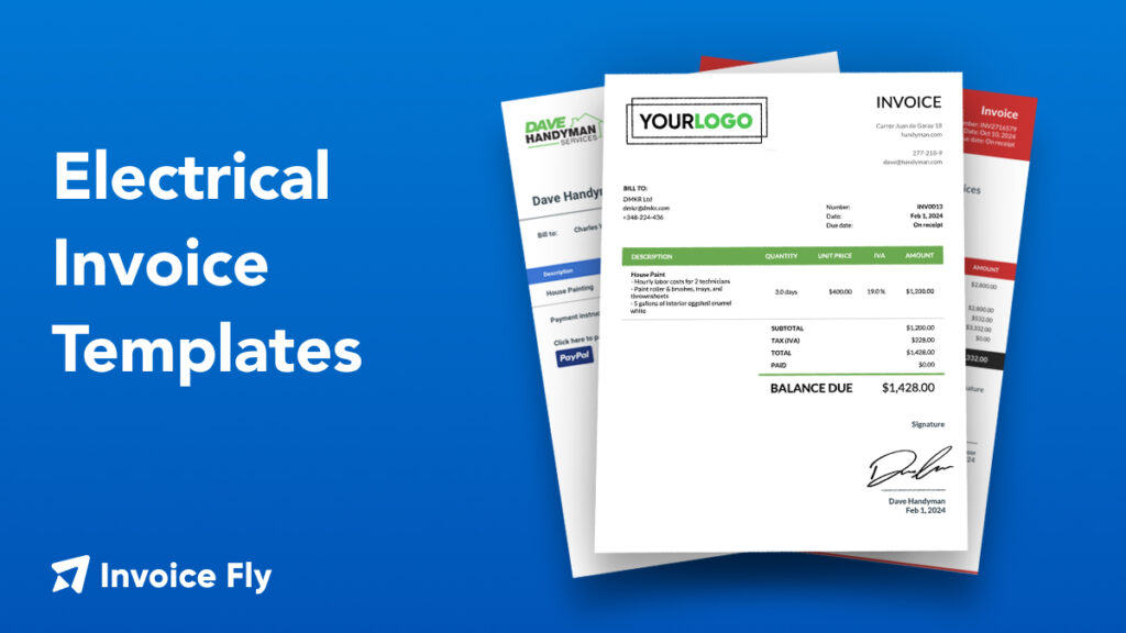 Electrical Invoice Template