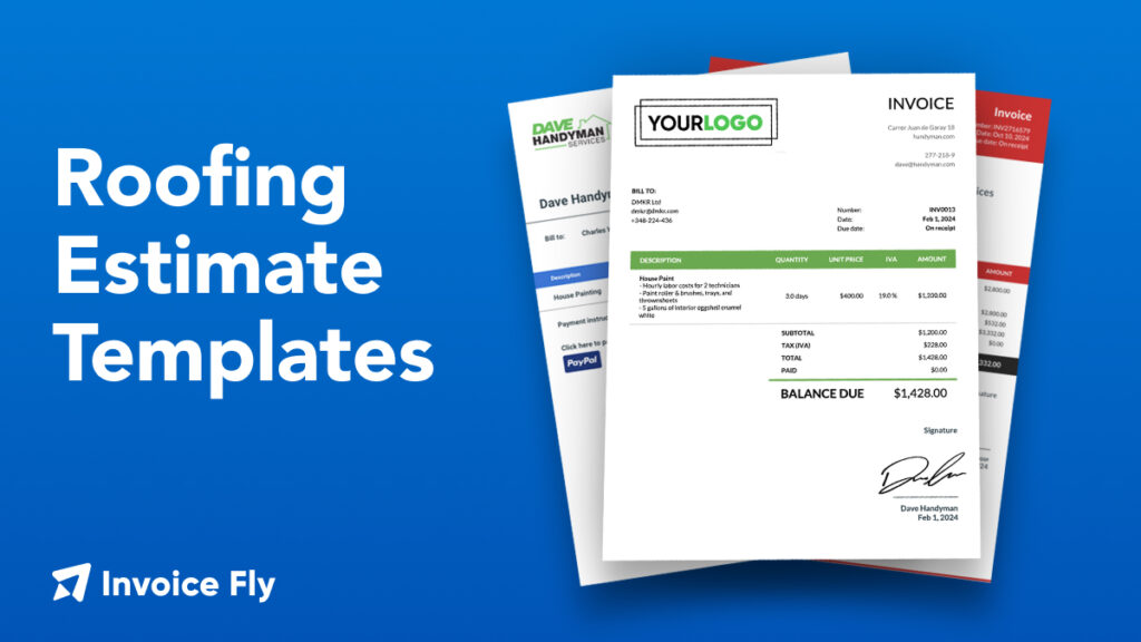 Roofing Estimate Template