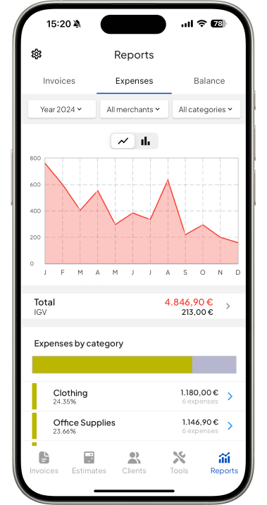 Reporting Software - Expenses