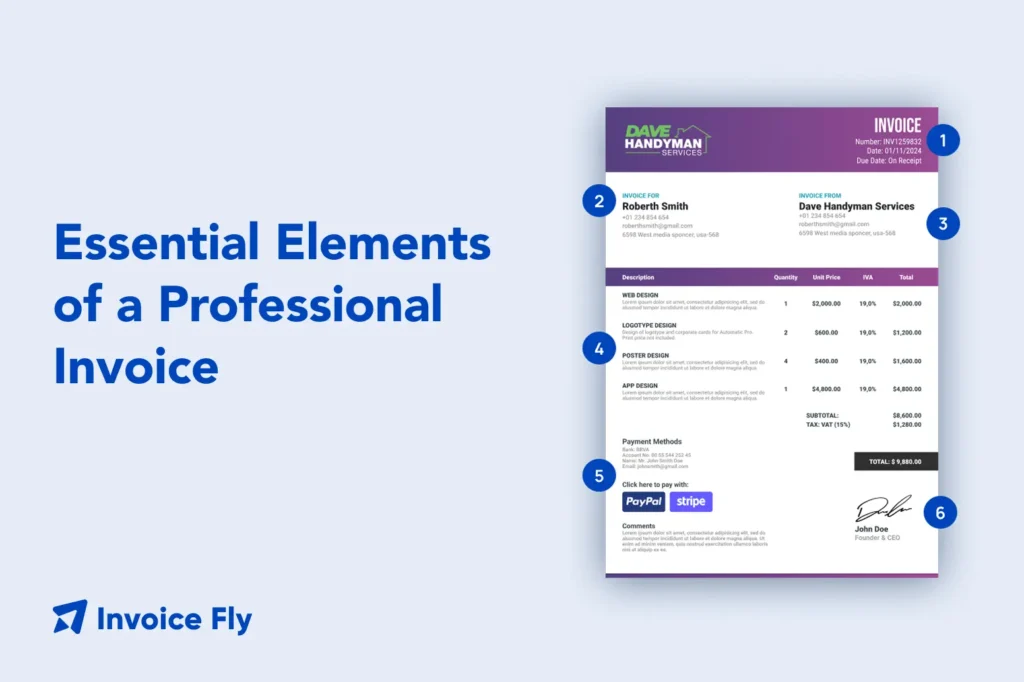 Essential Elements of a Professional Invoice