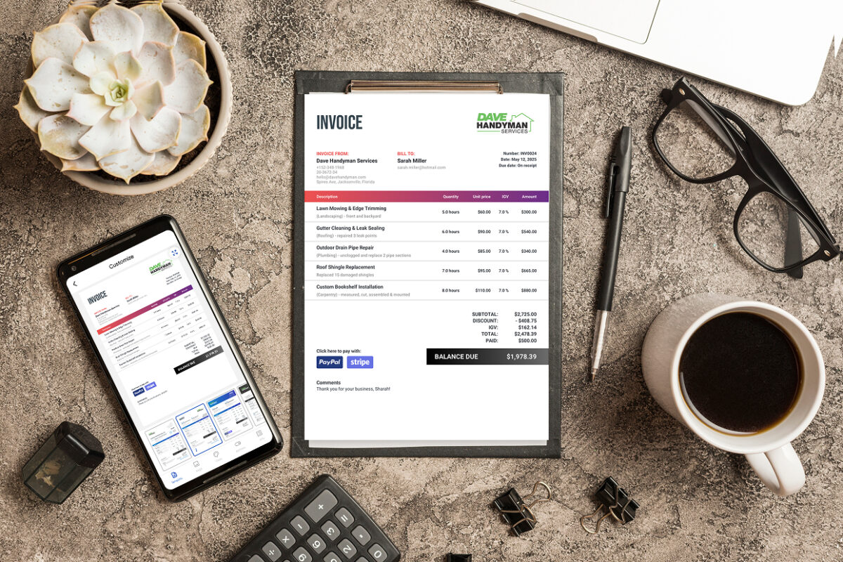 125 Free Invoice Template – Download PDF, Word, Excel & Google Formats