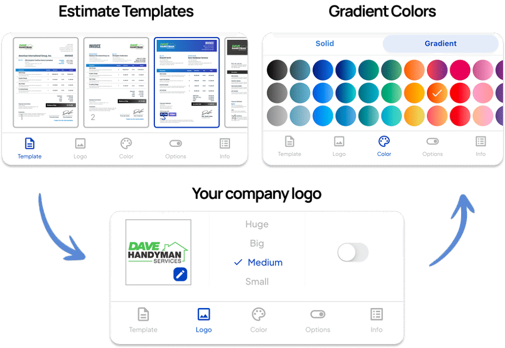 Customize Your Estimates