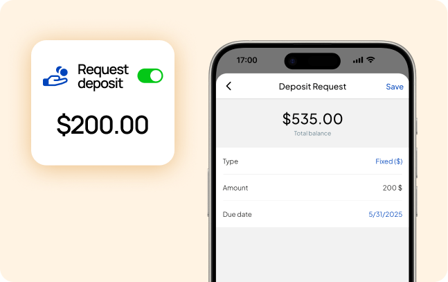 Deposit Request - Estimates App