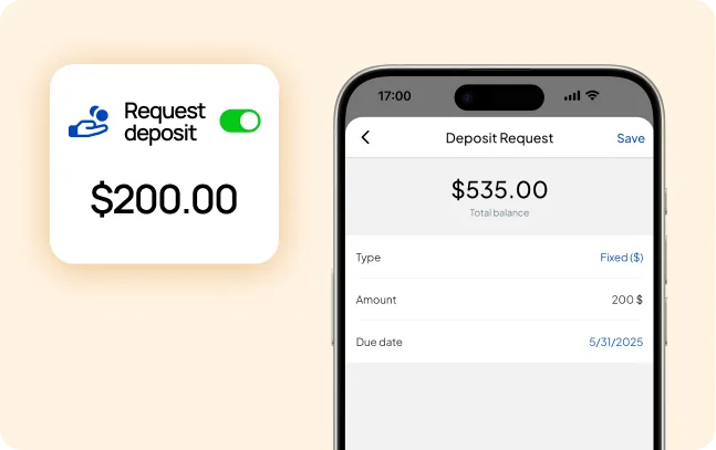 Deposit Request - Estimates App