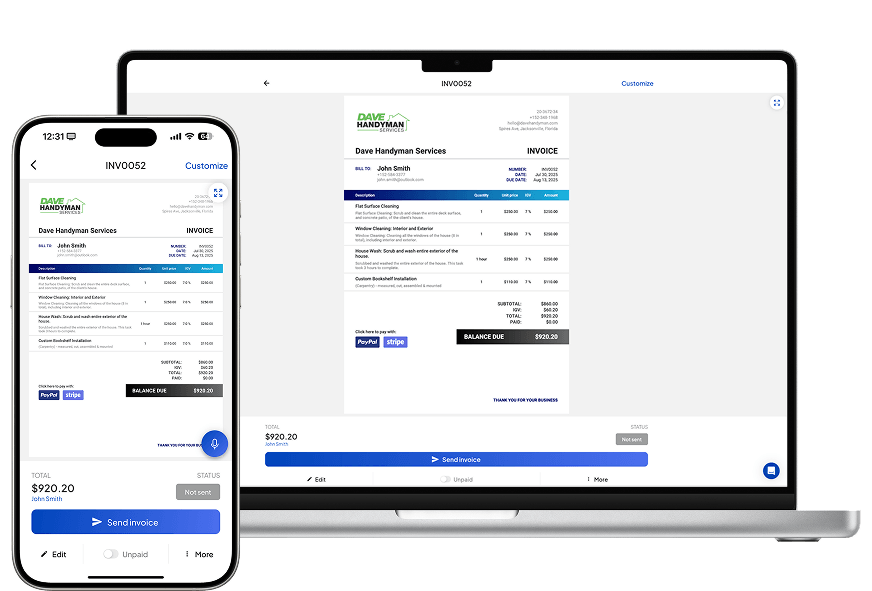 Invoice Fly's invoice templates