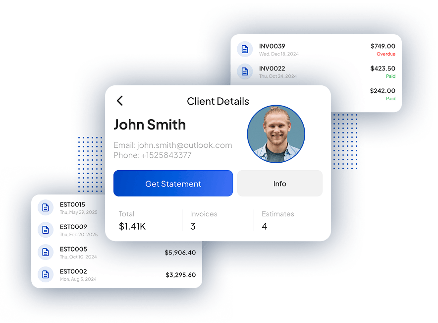 client portal header