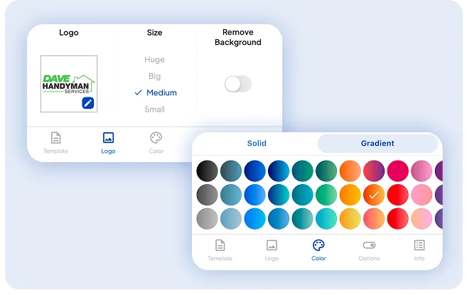 Customize your invoice template