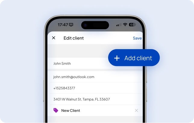 Manage your clients online with Invoice Fly client portal