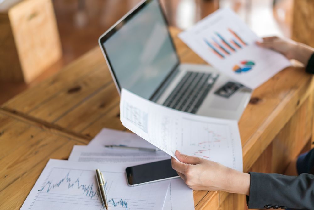 Discounted cash flow chart showing present value of future earnings