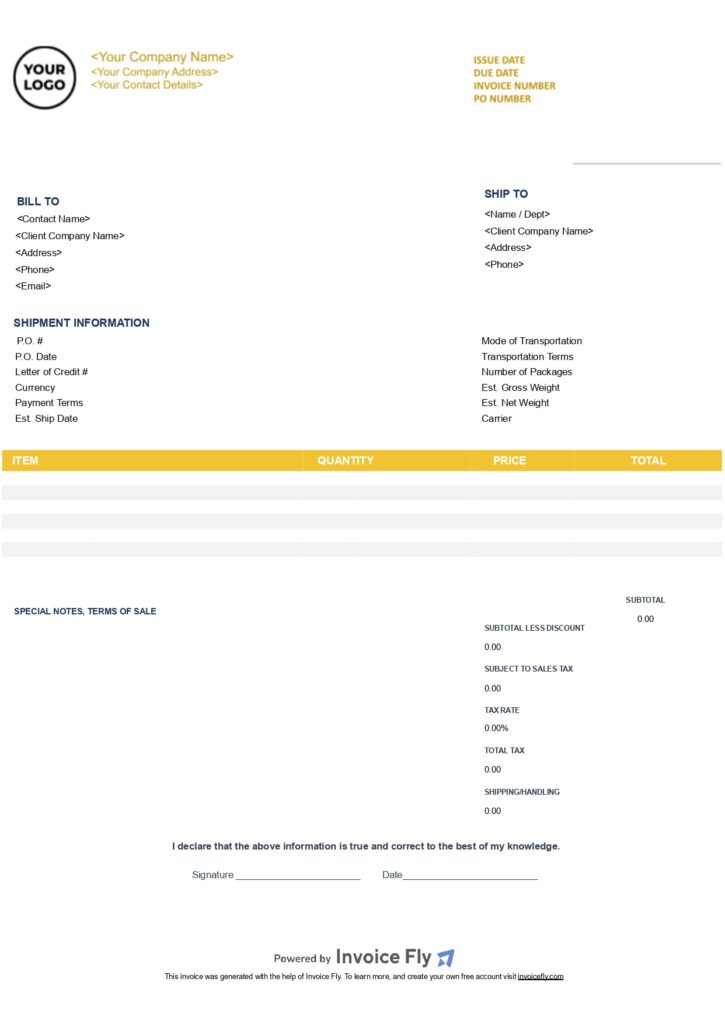 contractor-free-invoice-template-yellow