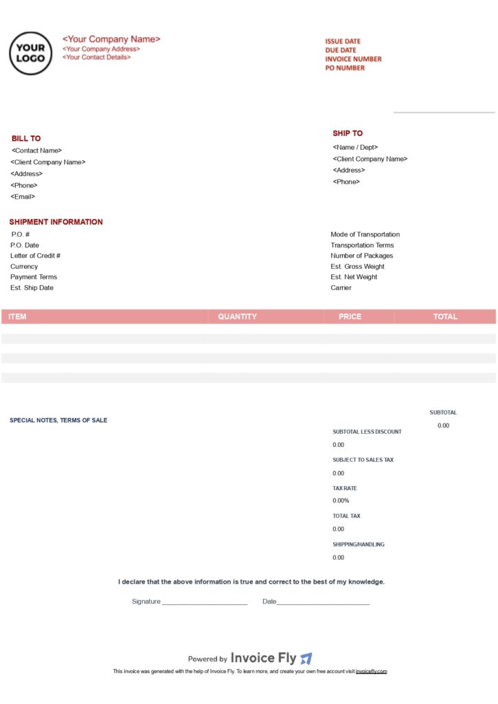 contractor-red-free-invoice-template