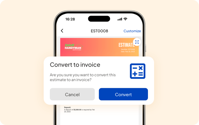 Electronic Signatures - Convert Quotes into Invoices