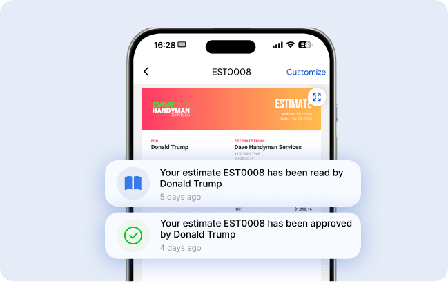 Payment & Status Notifications - Estimate Notifications