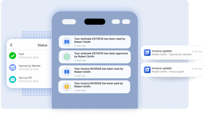 Photo inspiration: Visual Reference: Payments Status Notifications For Busy Professionals