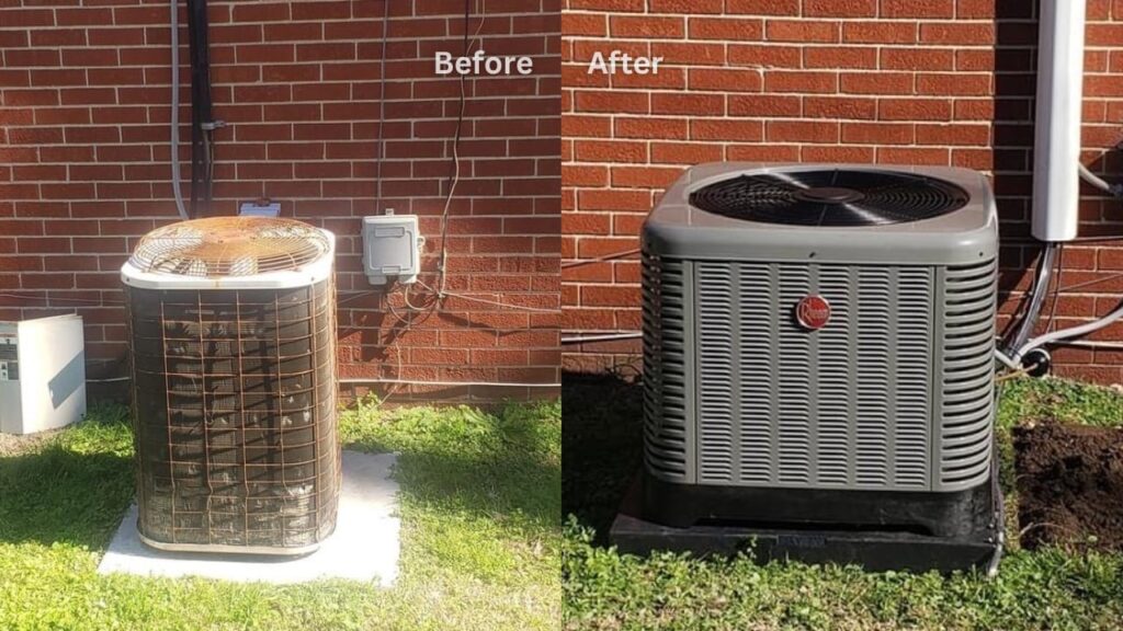 HVAC Unit - Before & After Service