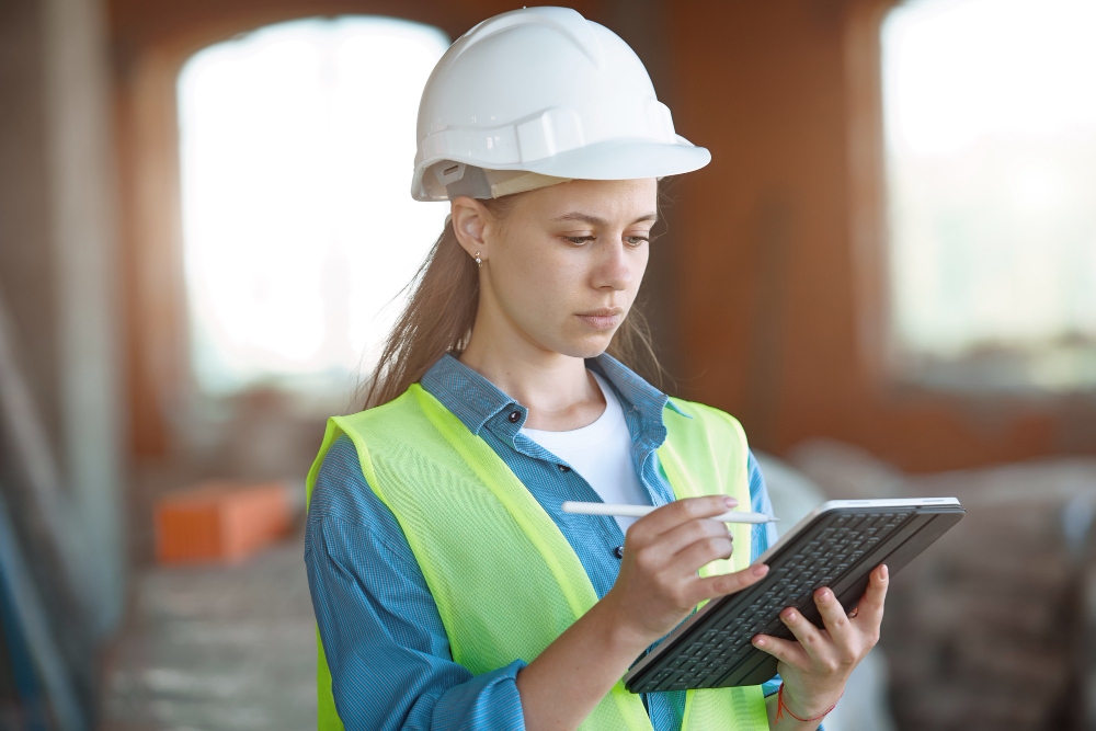 Safety audit on construction site.