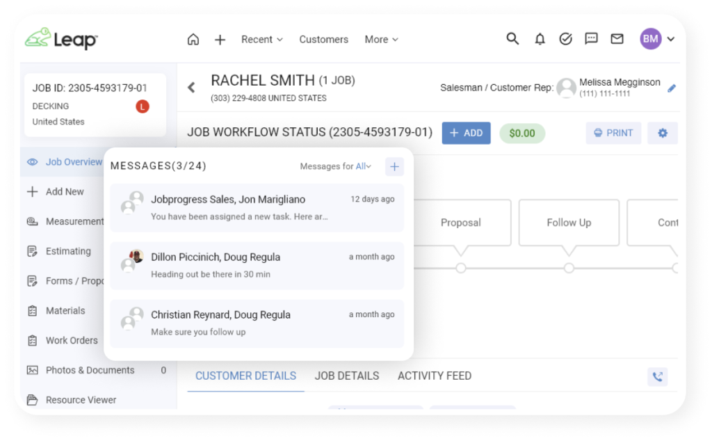 Leap Roofing CRM Software