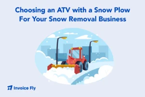 choosing an atv with a snow plow for your snow removal business