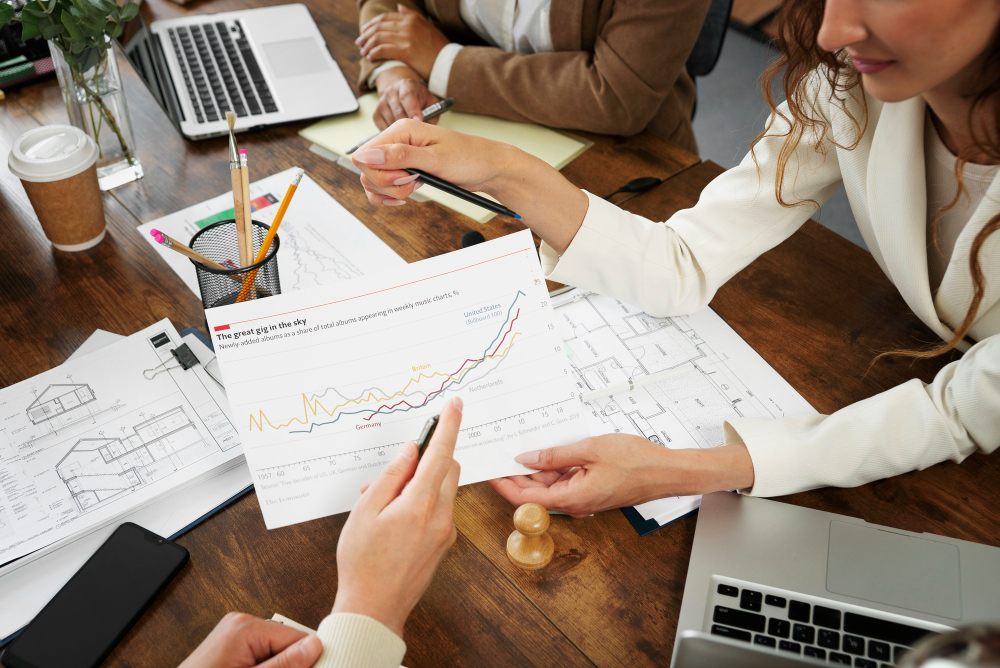 Discussing a construction business plan