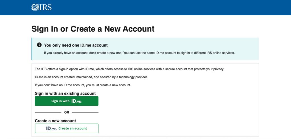 irs sign in for tax transcripts