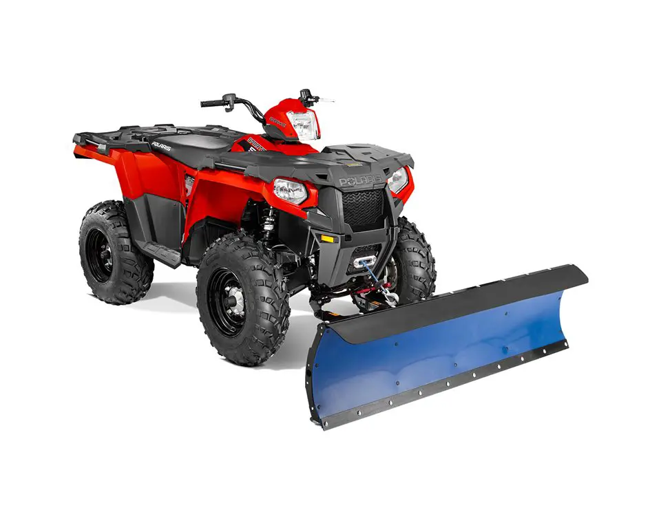 polaris Sportsman 570 with plow