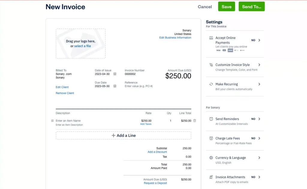 freshbooks accounts receivable