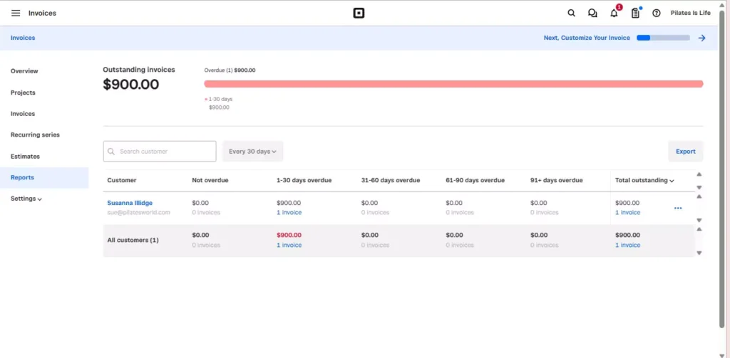 square accounts receivable