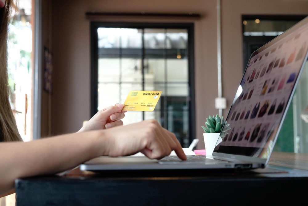 Corporate purchasing card used in office