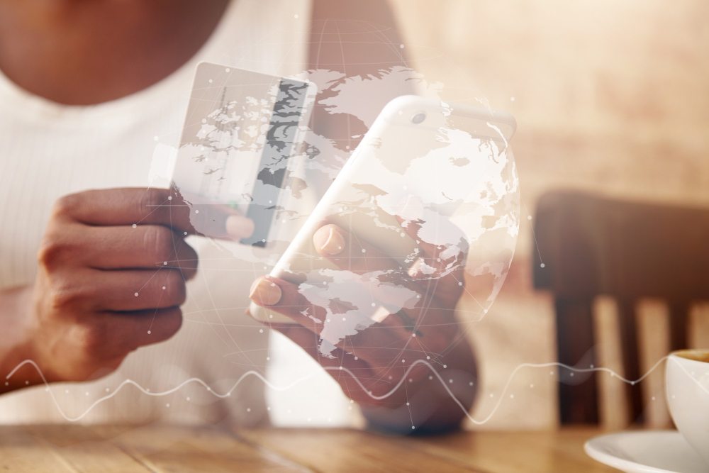 Cross-border payment using smartphone and credit card