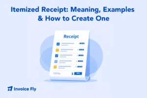 itemized receipt meaning