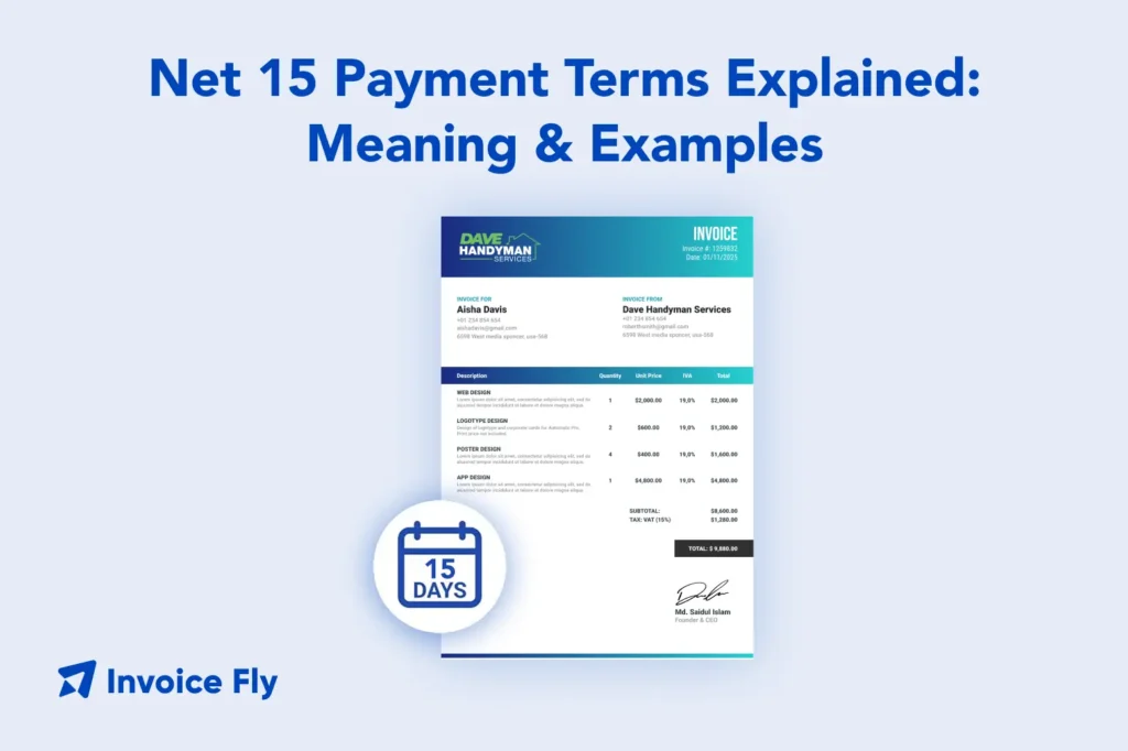 net 15 payment terms. explained