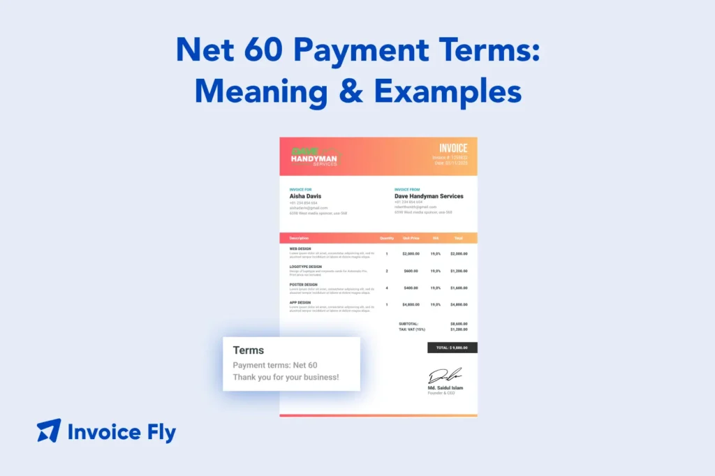 net 60 payment terms meaning