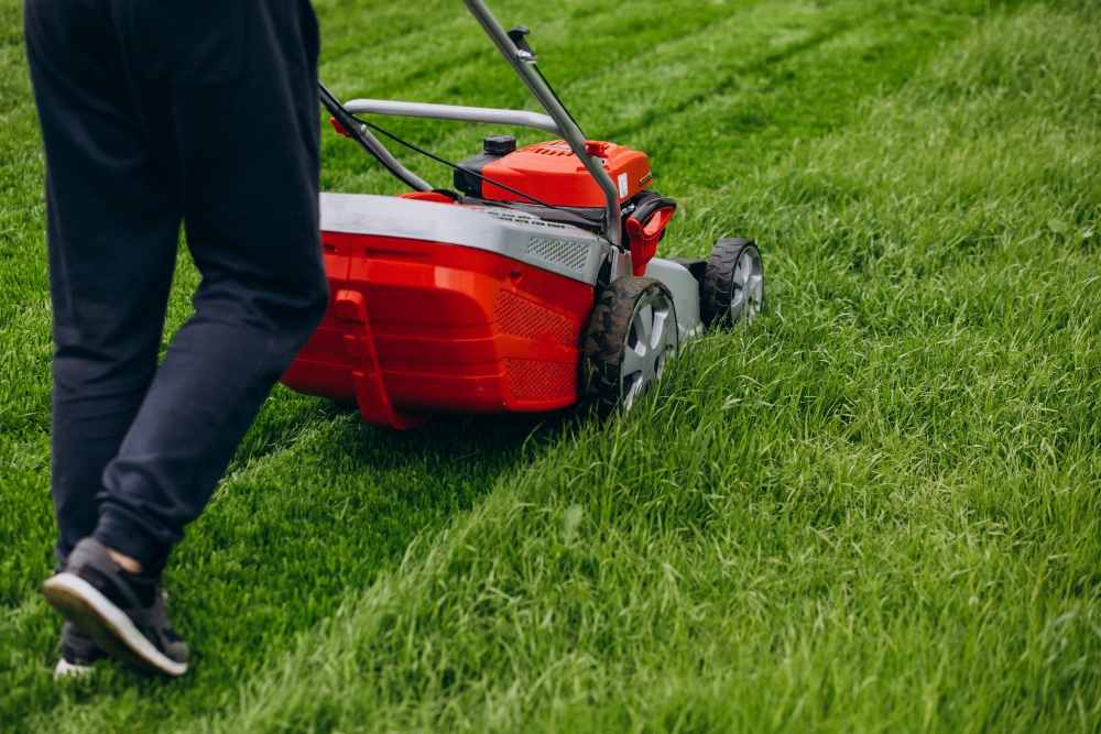 Professional lawn mowing service for residential lawn care services