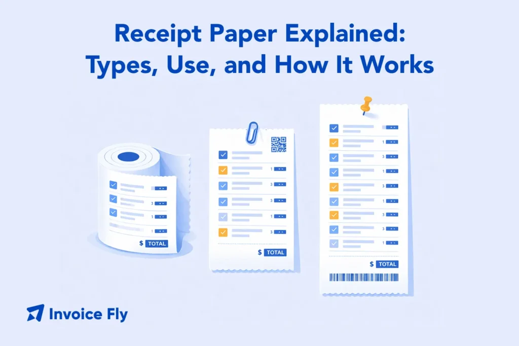 explicación del papel de recibo