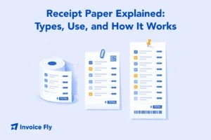 explicación del papel de recibo