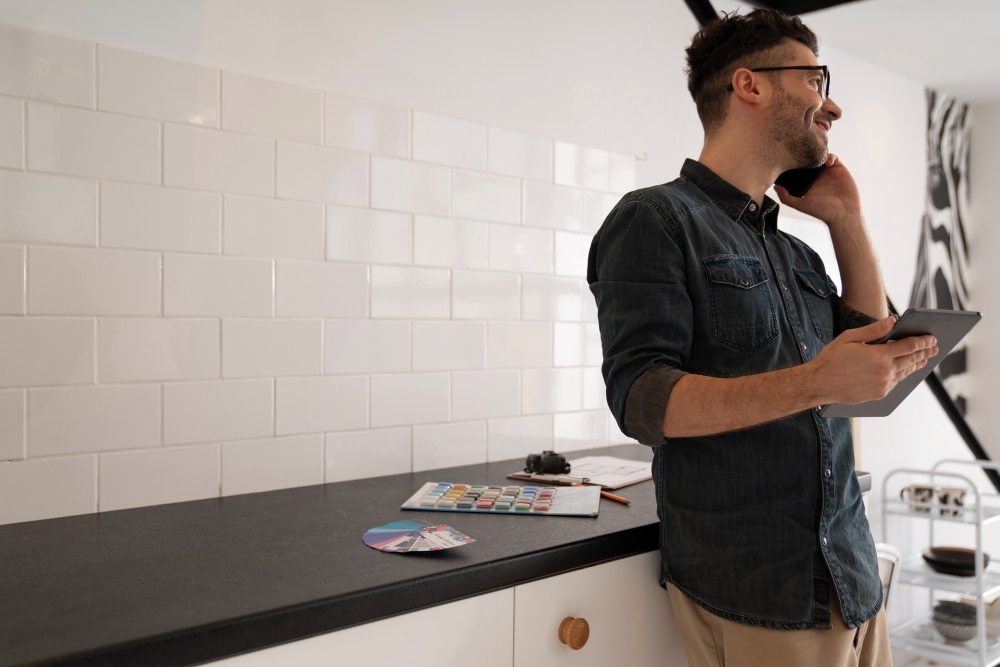 Professional painter preparing detailed painting estimate

