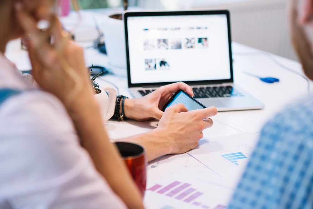 marketing manager launching plumbing ads and email campaigns to generate more leads