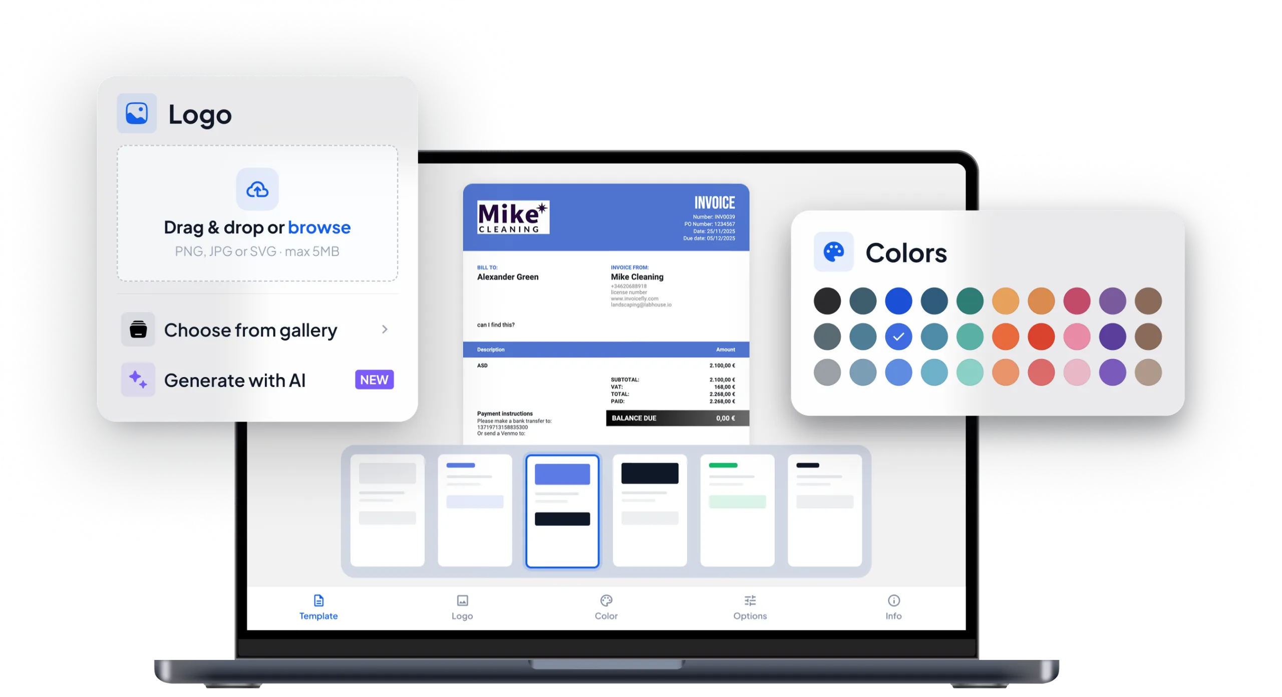 Customize your invoice