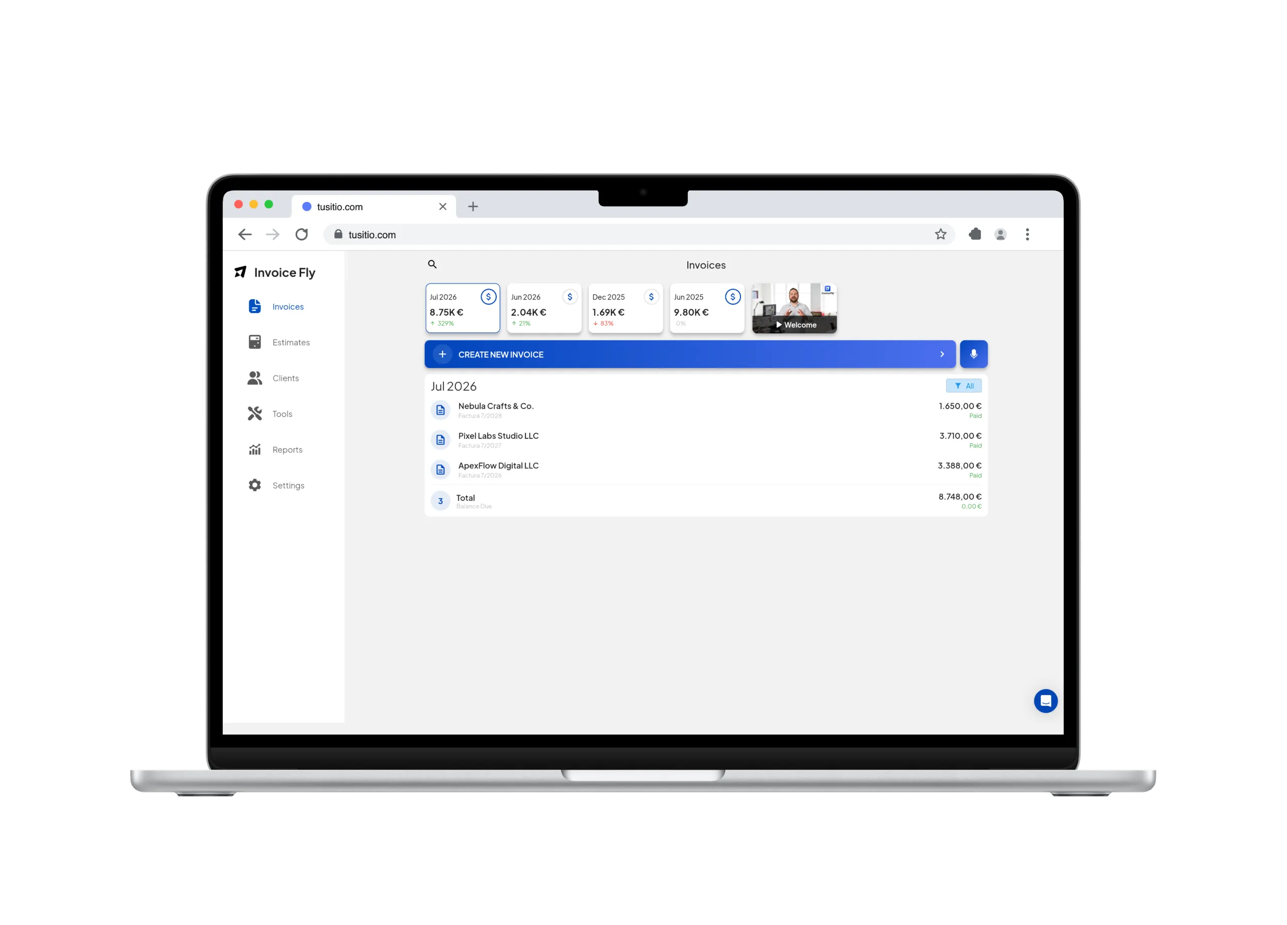 Create your invoice