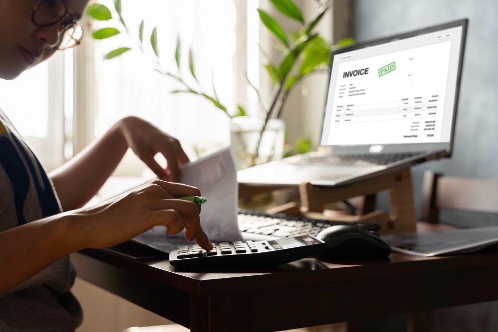 business owner comparing receipt software