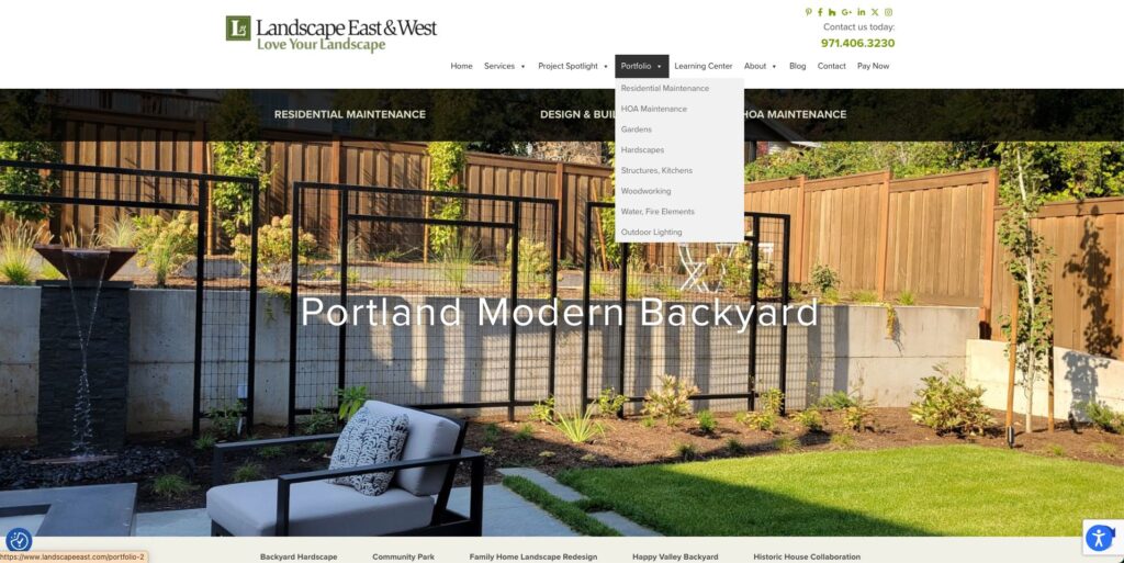 landscaping portfolio and projects jighlights show you work to clients