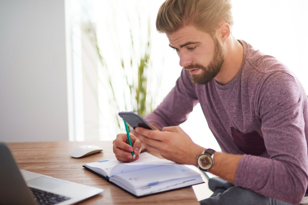 service business owner using an estimate app