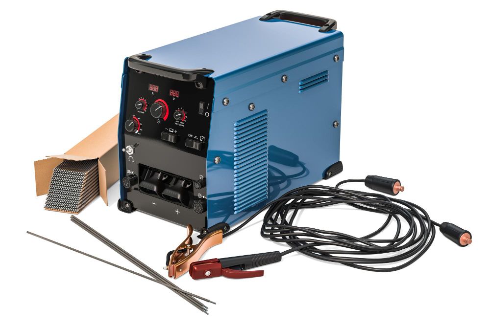 professional welding machine setup